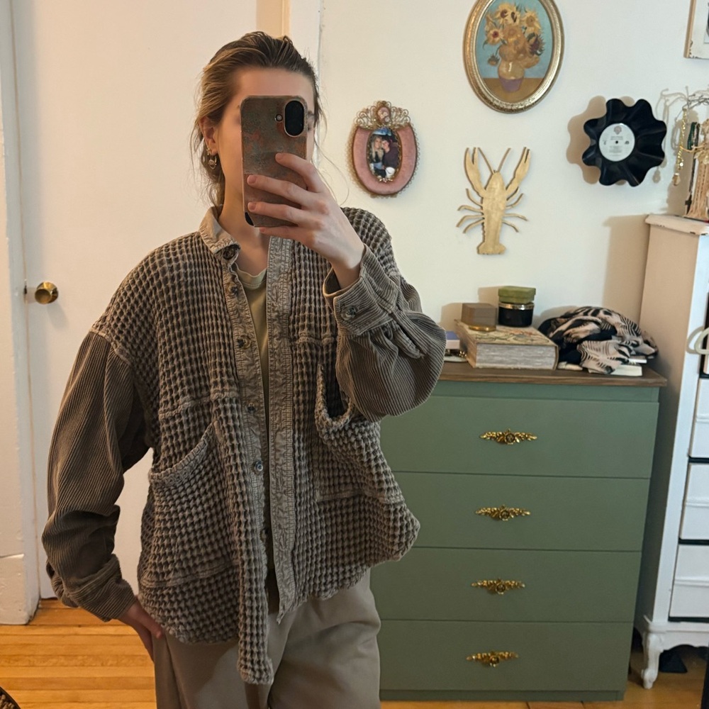 BDG Taupe Textured Jacket